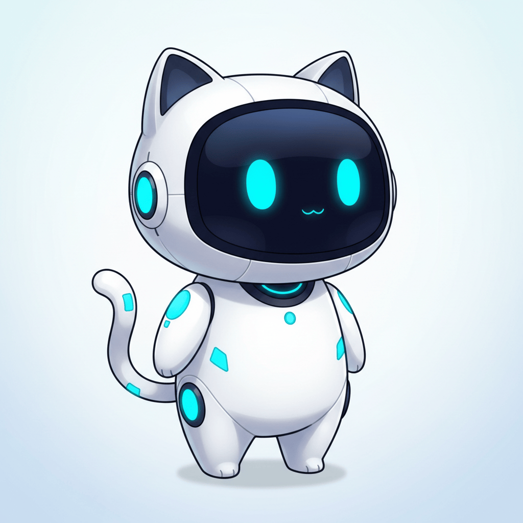 UG BASEの猫型AIナビロボ「プロミィ」のキャラクター画像