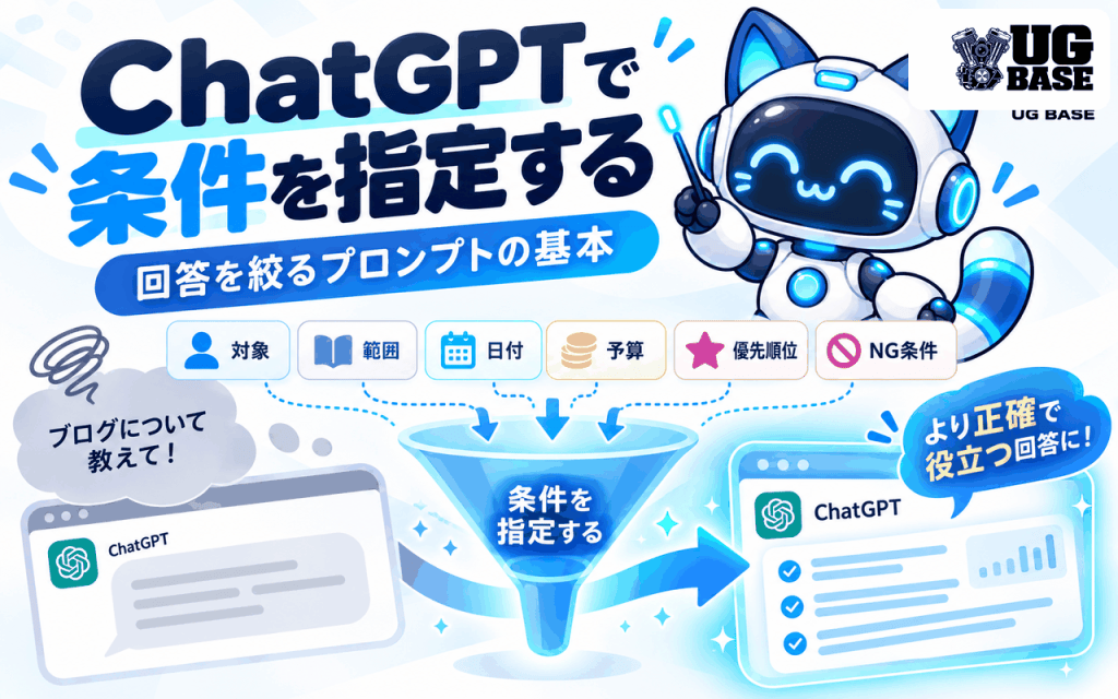 ChatGPTで条件を指定するコツをPromiiと学ぶアイキャッチ画像