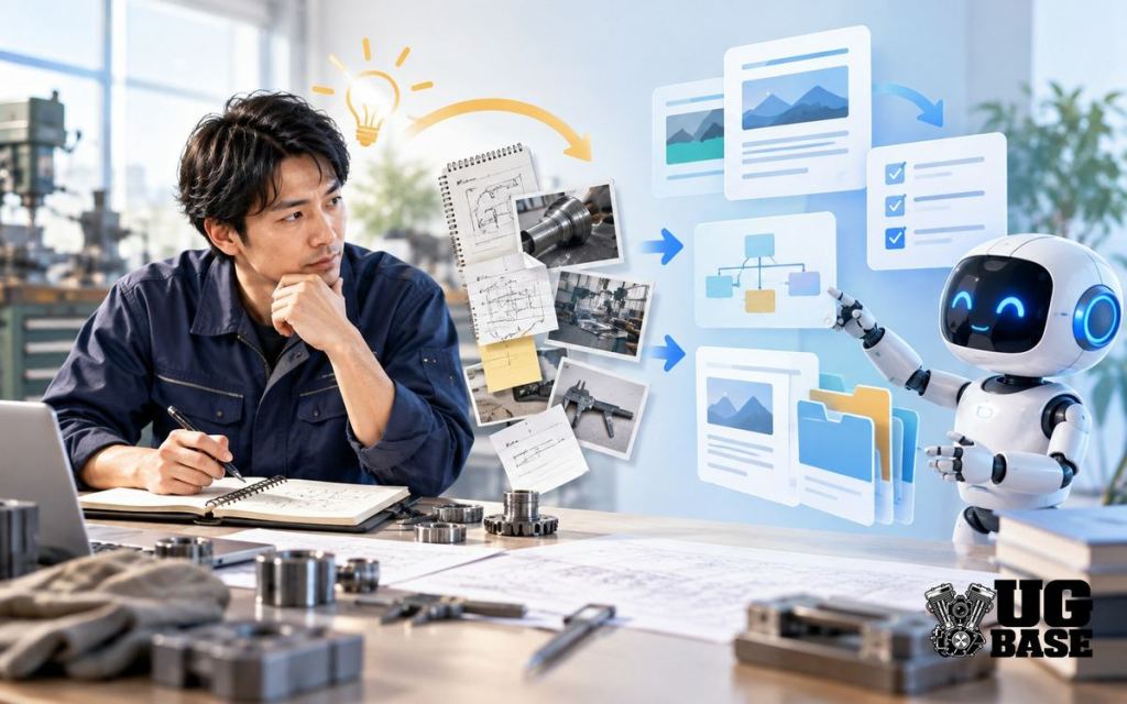 現場の経験を人が判断しAIが情報整理する役割分担のイメージ
